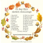 21 day fall sketch challenge